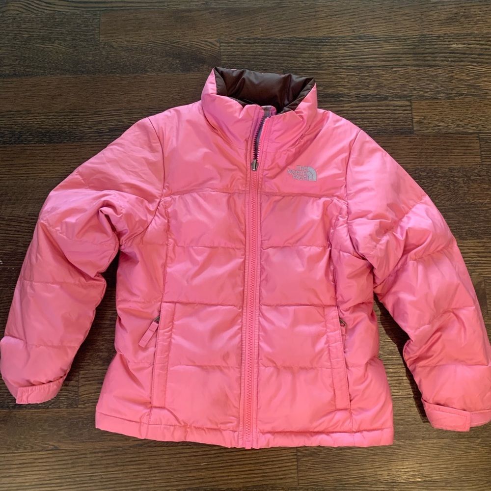Girls North Face down jacket